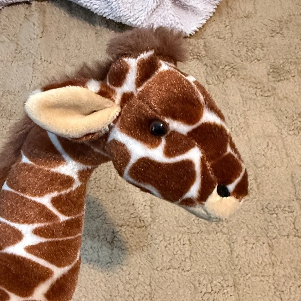 Giraffe Plush - Brown and Cream momma mom mama mommy and baby
